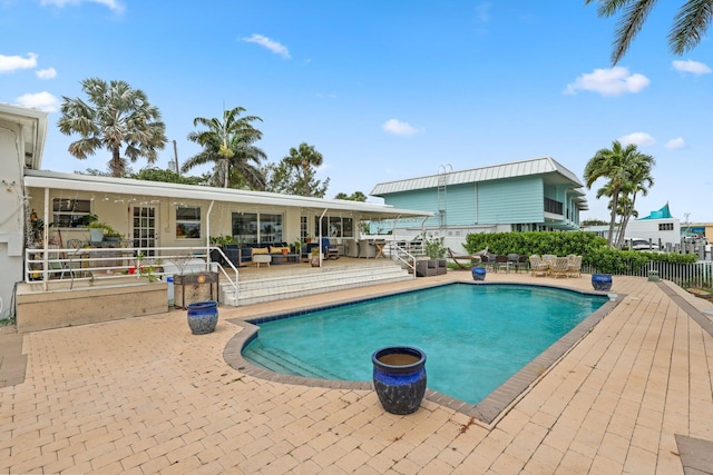 442 SE 17th Ter, Deerfield Beach, FL 33441 - view of pool with a patio area, fence, and a fenced in pool
