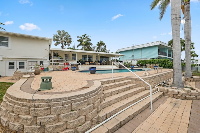 442 SE 17th Ter, Deerfield Beach, FL 33441 - exterior space featuring a patio area and a fenced in pool