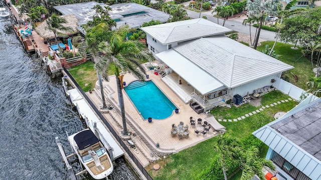 442 SE 17th Ter, Deerfield Beach, FL 33441 - aerial view with a water view