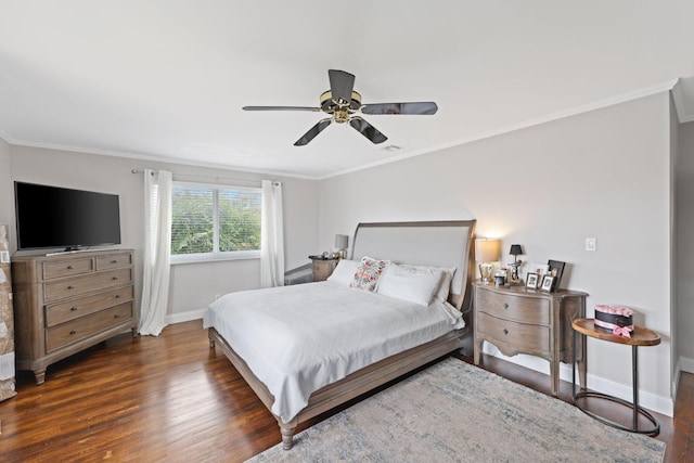 442 SE 17th Ter, Deerfield Beach, FL 33441 - bedroom with crown molding, wood finished floors, and baseboards