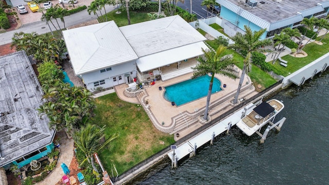 442 SE 17th Ter, Deerfield Beach, FL 33441 - drone / aerial view with a water view
