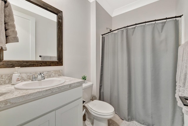 6449 NW Castlebrook Ave, Port Saint Lucie, FL 34983 - full bath featuring vanity, a shower with shower curtain, and toilet