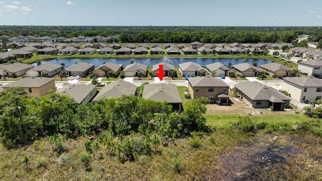 6449 NW Castlebrook Ave, Port Saint Lucie, FL 34983 - aerial view featuring a residential view and a water view
