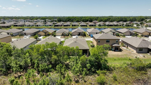 6449 NW Castlebrook Ave, Port Saint Lucie, FL 34983 - bird's eye view with a water view and a residential view