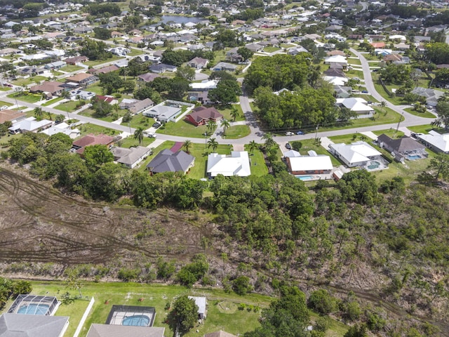 bird's eye view featuring a residential view