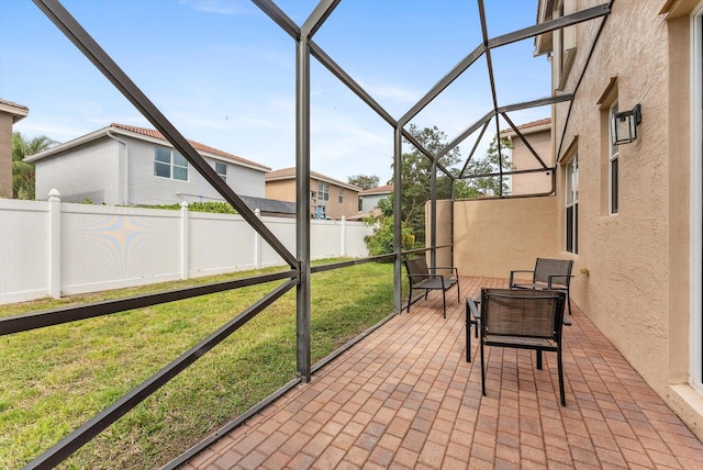 view of sunroom / solarium