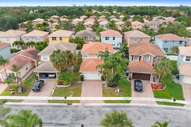 birds eye view of property featuring a residential view