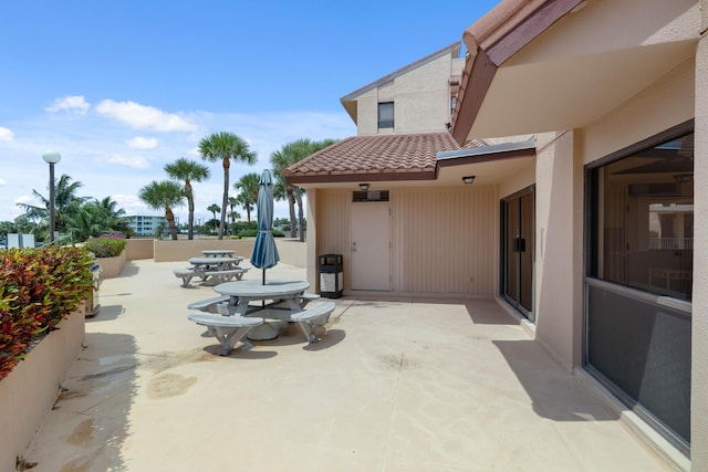 view of patio / terrace featuring outdoor dining area