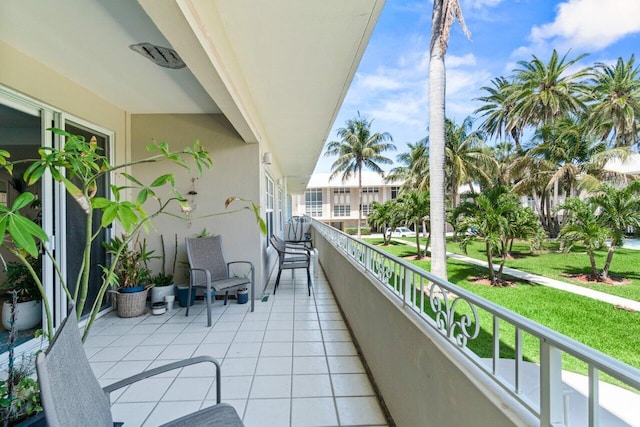 view of balcony