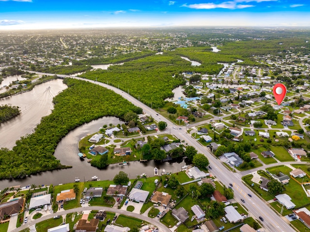 155 N Riomar Dr N, Port Saint Lucie, FL 34952 - bird's eye view with a residential view and a water view