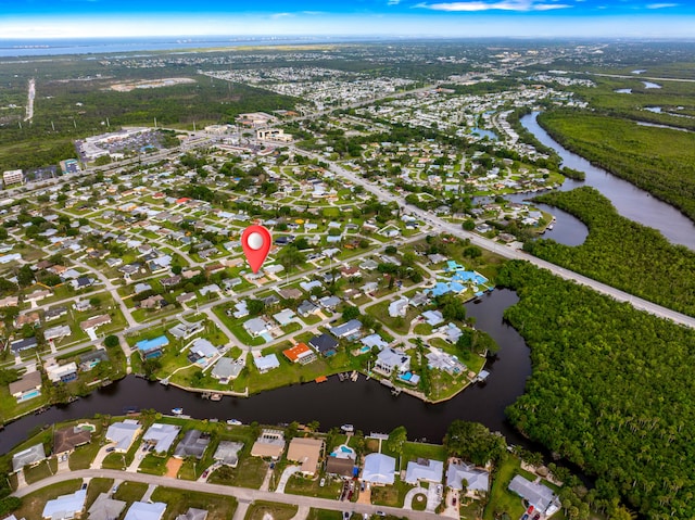 155 N Riomar Dr N, Port Saint Lucie, FL 34952 - birds eye view of property with a residential view and a water view