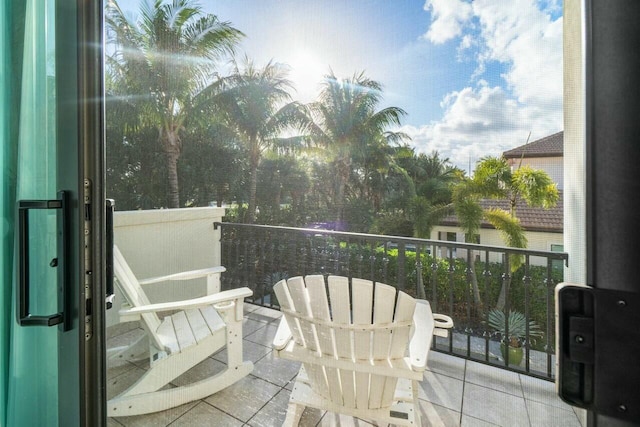 view of balcony