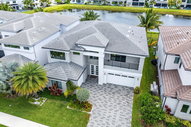17076 Rainbow Falls Trl, Boca Raton, FL 33496 - aerial perspective of suburban area featuring a large body of water