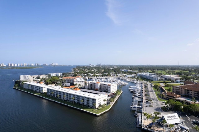 21 Yacht Club Dr Unit 102, North Palm Beach, FL 33408 - aerial view featuring a city view and a water view