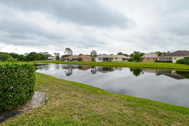 view of water feature featuring a residential view