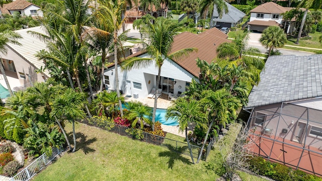 19699 Dinner Key Dr, Boca Raton, FL 33498 - aerial view featuring a residential view