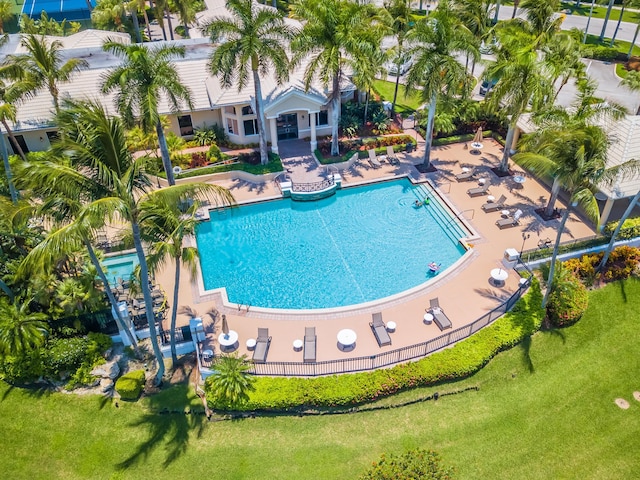 19699 Dinner Key Dr, Boca Raton, FL 33498 - pool with a patio