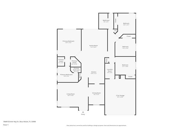 19699 Dinner Key Dr, Boca Raton, FL 33498 - floor plan