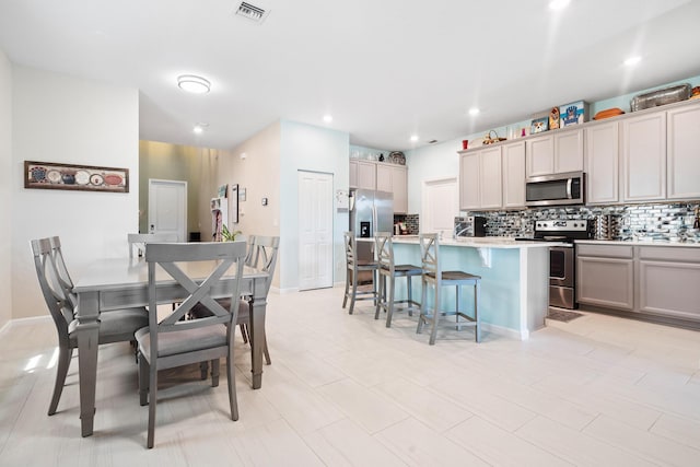 1908 Harding St, Lake Worth, FL 33460 - dining area with recessed lighting and baseboards