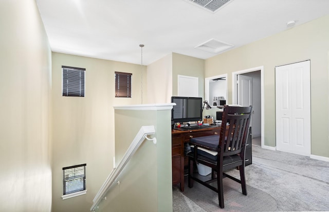 1908 Harding St, Lake Worth, FL 33460 - carpeted office space featuring attic access and baseboards