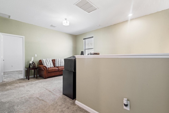 1908 Harding St, Lake Worth, FL 33460 - hall featuring light carpet and baseboards