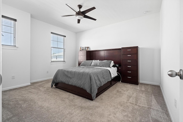 1908 Harding St, Lake Worth, FL 33460 - bedroom with light colored carpet and a ceiling fan