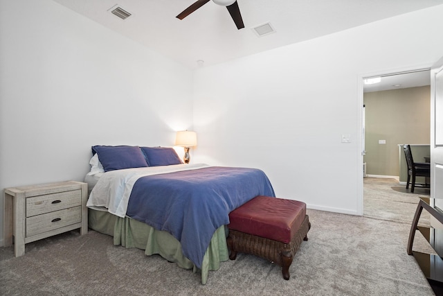 1908 Harding St, Lake Worth, FL 33460 - bedroom with carpet and a ceiling fan
