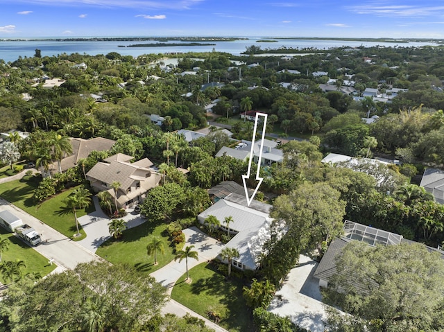 7 Riverview Dr, Sewalls Point, FL 34996 - birds eye view of property featuring a water view