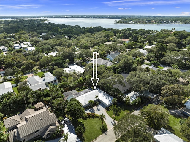 7 Riverview Dr, Sewalls Point, FL 34996 - birds eye view of property with a water view