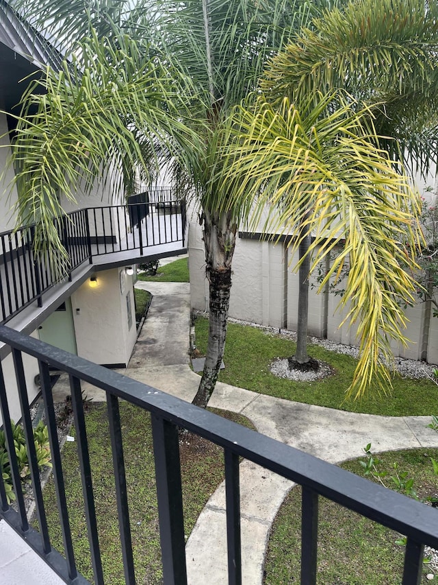 view of balcony