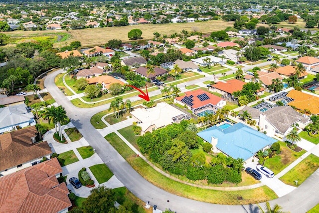 2020 Newhaven Ave, Wellington, FL 33414 - aerial view of property and surrounding area with nearby suburban area