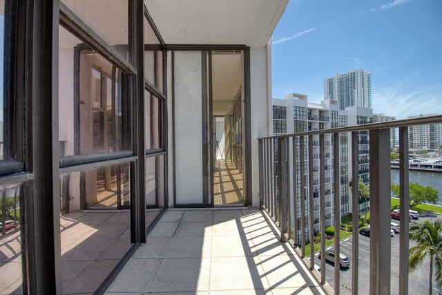 800 Parkview Dr Unit 826, Hallandale Beach, FL 33009 - balcony with a city view and a water view