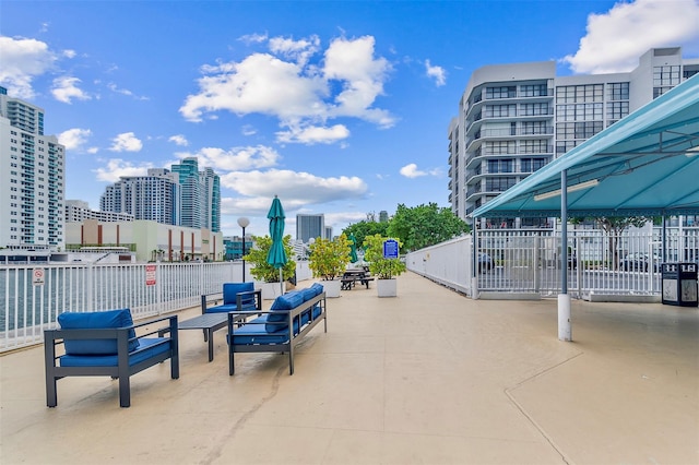 800 Parkview Dr Unit 826, Hallandale Beach, FL 33009 - view of home's community featuring fence and a city view
