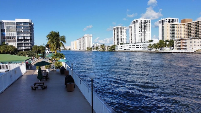 800 Parkview Dr Unit 826, Hallandale Beach, FL 33009 - water view with a city view