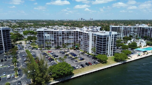 800 Parkview Dr Unit 826, Hallandale Beach, FL 33009 - bird's eye view with a view of city and a water view