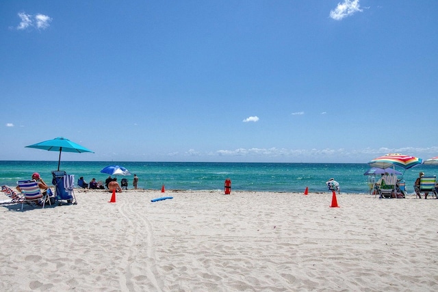 800 Parkview Dr Unit 826, Hallandale Beach, FL 33009 - property view of water featuring a beach view