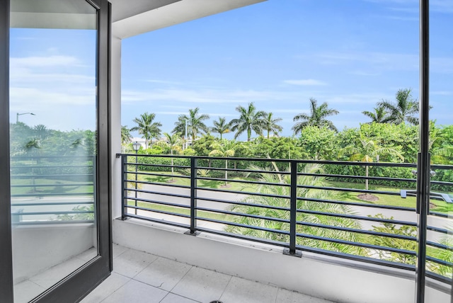 view of balcony