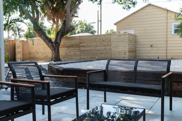 1021 N Palmway, Lake Worth Beach, FL 33460 - view of patio / terrace with an outdoor living space