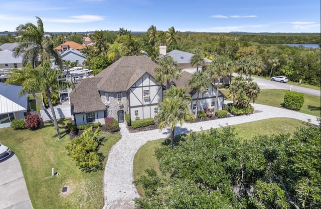 121 Queen Eugenia Ct, Hutchinson Island, FL 34949 - birds eye view of property featuring a residential view