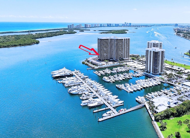 100 Lakeshore Dr Unit 456, North Palm Beach, FL 33408 - view of urban area featuring a nearby body of water and numerous boat docks