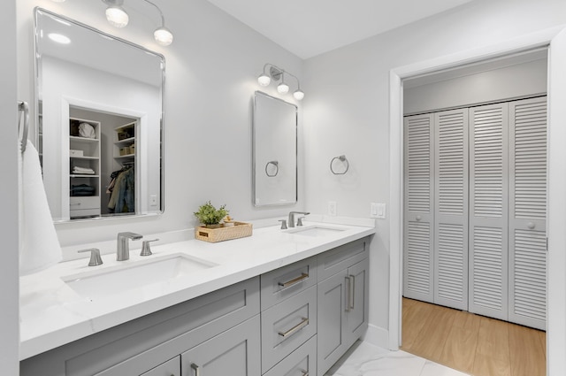 6769 Entrada Pl, Boca Raton, FL 33433 - bathroom featuring a closet and double vanity