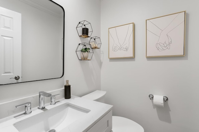 6769 Entrada Pl, Boca Raton, FL 33433 - bathroom featuring vanity and crown molding