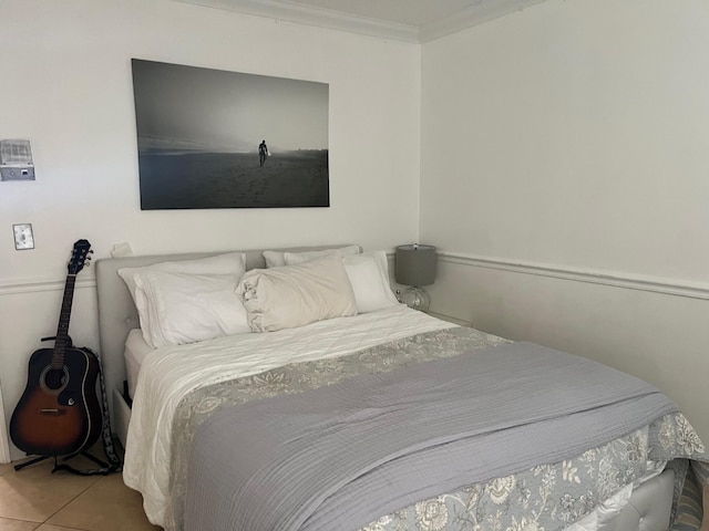1380 SW 1st St, Boca Raton, FL 33486 - bedroom with ornamental molding and tile patterned floors