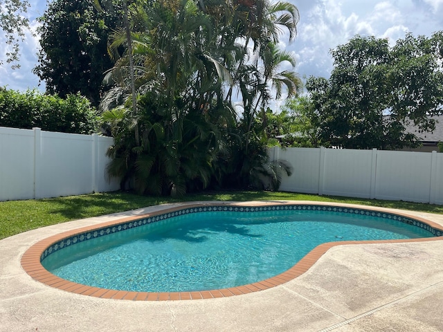 1380 SW 1st St, Boca Raton, FL 33486 - view of pool with a fenced backyard and a patio area