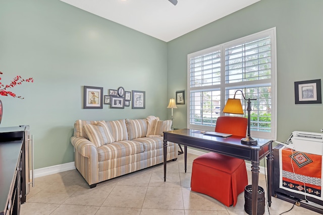 9068 Clearhill Rd, Boynton Beach, FL 33473 - office space with baseboards and ceiling fan