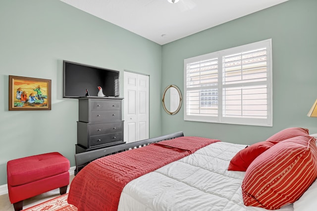 9068 Clearhill Rd, Boynton Beach, FL 33473 - bedroom featuring a closet and baseboards