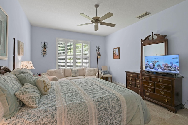 630 SW Treasure Cv, Port Saint Lucie, FL 34953 - bedroom with a ceiling fan and visible vents
