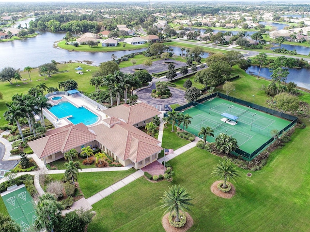 630 SW Treasure Cv, Port Saint Lucie, FL 34953 - bird's eye view with a water view and a residential view