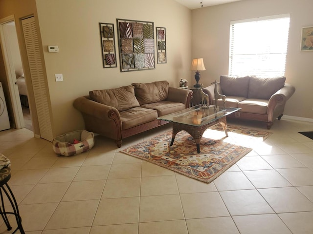 2831 Stoneway Ln Unit C, Fort Pierce, FL 34982 - living room with tile patterned flooring