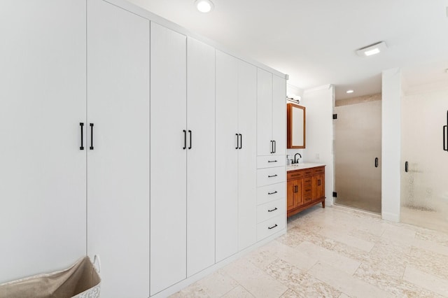 closet with a sink